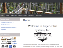 Tablet Screenshot of experientialsystems.com